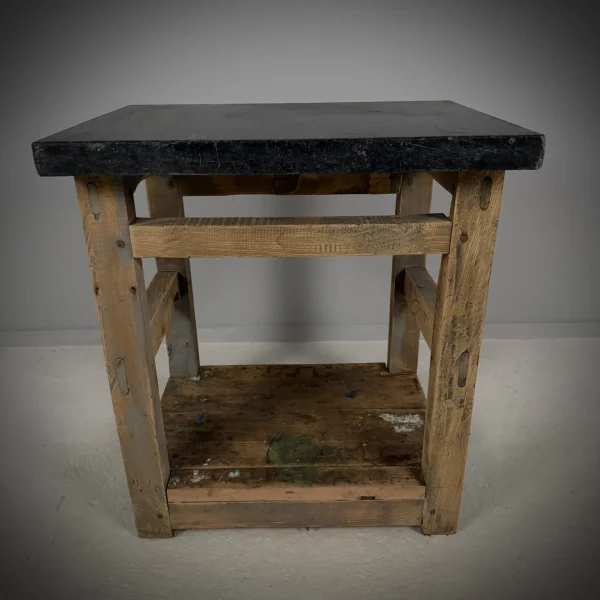 Beech & Belgian Bluestone Kitchen Island