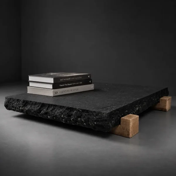 LOW COFFEE TABLE IN OLD BELGIAN BLUESTONE