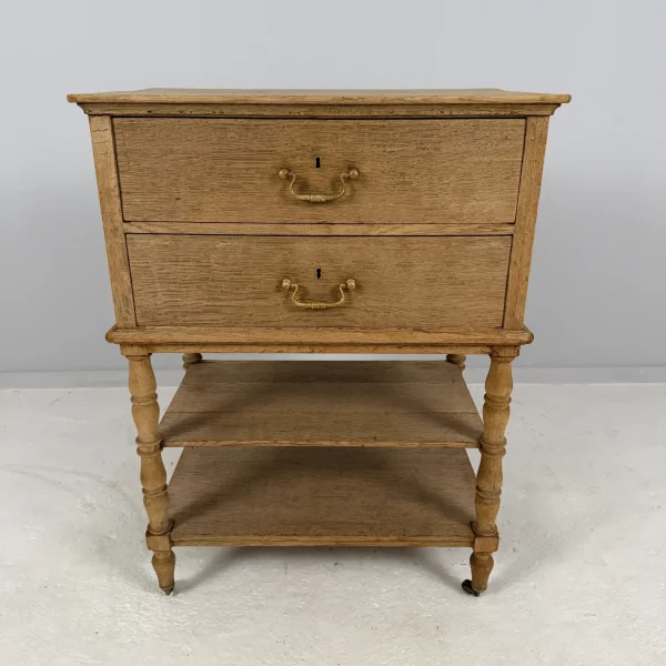 Old English Two-Drawer Side Cabinet