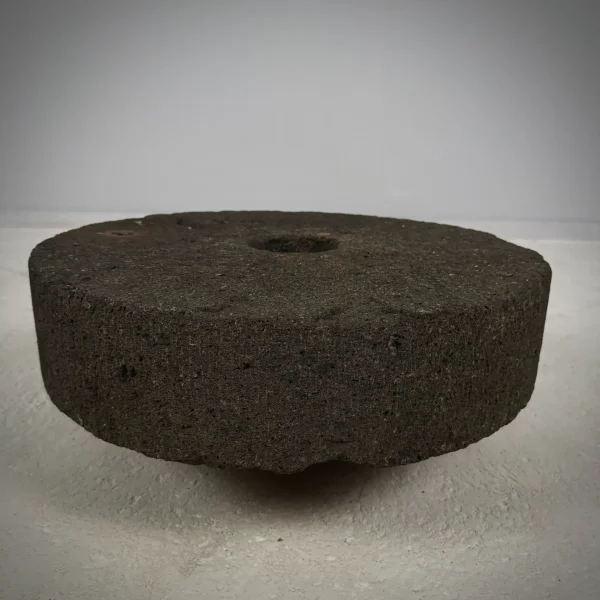 Old Millstone Coffee Table With Oak Base